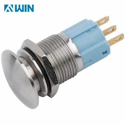 16mm Yuvarlak Metal İtme Düğmesi